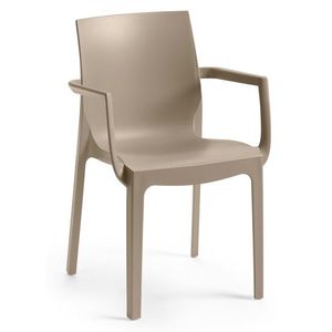 Jídelní židle EMMA ARMCHAIR Šedohnědá taupe obraz