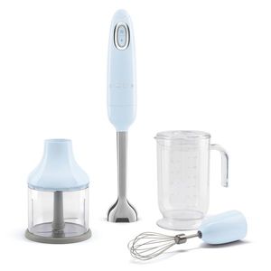 SMEG tyčový mixér HBF03 s příslušenstvým, 700W, pastelově modrá - Smeg obraz
