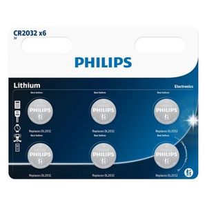 Philips Baterie CR2032 3 V, lithiové knoflíkové, 6 ks obraz