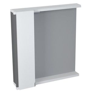 SAPHO PULSE galerka s LED osvětlením, 75x80x17cm, levá, bílá/antracit PU077-3034 obraz