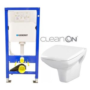 GEBERIT DuofixBasic bez tlačítka + WC CERSANIT CLEANON CARINA + SEDÁTKO 458.103.00.1 X CA1 obraz