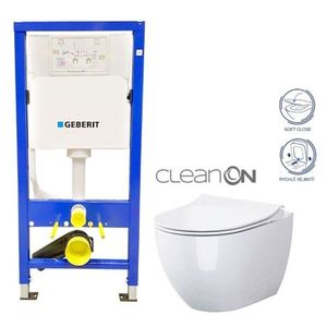 GEBERIT DuofixBasic bez tlačítka + WC CERSANIT ZEN CLEANON + SEDÁTKO 458.103.00.1 X HA1 obraz