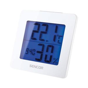 Sencor Sencor - Meteostanice s LCD displejem a budíkem 1xAA bílá obraz