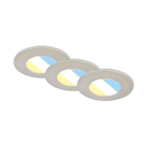 Briloner Briloner 7598032 -SADA 3x LED Koupelnové podh. svítidlo LED/4, 9W/230V IP44 chrom obraz