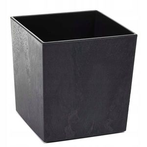 DekorStyle Květináč Flore 25x25 cm černý beton obraz