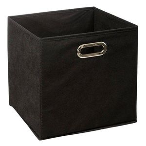 DekorStyle Úložný box Textilie II 31x31 cm černý obraz