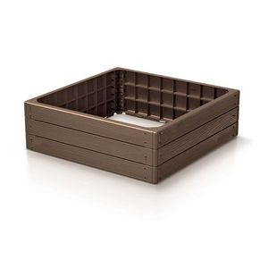 Prosperplast Vyvýšený záhon BASE WOODY 75, 6 cm cihlově hnědý obraz