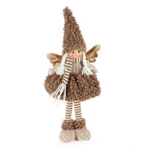 ArtFir Vánoční anděl DOLL 116A | hnědá/zlatá 15 x 10 x 37 cm obraz