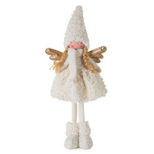 ArtFir Vánoční anděl DOLL 117B | krémová/zlatá 19 x 12 x 47 cm obraz