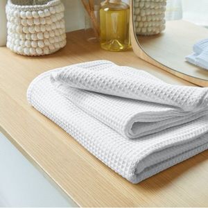 Koupelnový textil se vzorem včelích pláství 320g/m2 obraz