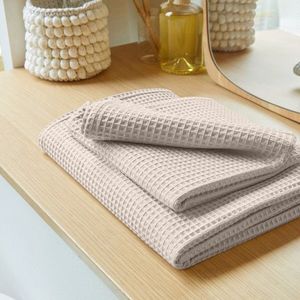 Koupelnový textil se vzorem včelích pláství 320g/m2 obraz