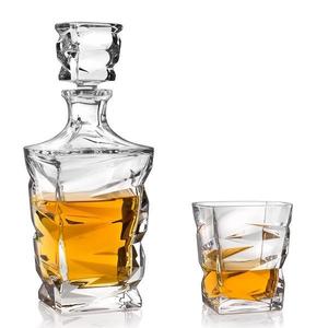 Crystal Bohemia ZIG ZAG whisky set (1+6) obraz