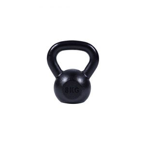 Gorilla Sports kettlebell činka, litinová, černá, 8 kg obraz