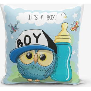 Dětský povlak na polštář 43x43 cm Boy Owl – Mila Home obraz