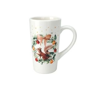 Vánoční porcelánový hrnek Veverčin věnec, 550 ml obraz