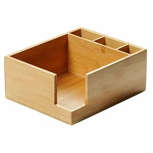 Kesper 70852 Kuchyňský organizér bambus, 5 přihrádek, 18 x 9 x 18 cm obraz