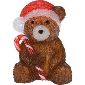 Vánoční LED dekorace Candy bear, 24 cm obraz