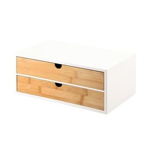 Kesper 58955 Organizér se 2 přihrádkami bambus, 33 x 21 x 13, 5 cm obraz