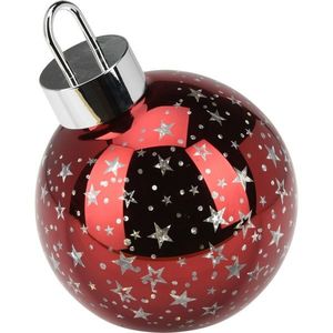 Vánoční LED ozdoba Xmas ball červená, pr. 15 cm obraz