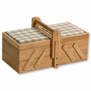 Kesper 58711 Organizér na šicí potřeby bambus, 29 x 17 x 16, 5 cm obraz