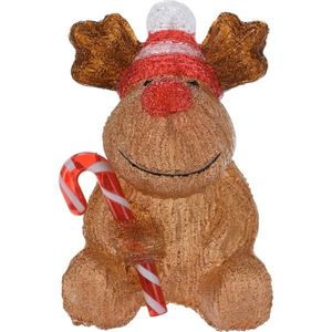 Vánoční LED dekorace Candy reindeer, 24 cm obraz