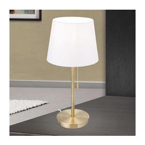 Orion Orion LA 4-1205/1 - Stolní lampa s USB portem LUDWIG 1xE27/40W/230V bílá/zlatá obraz