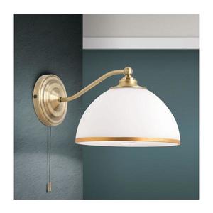 Orion Orion WA 2-1371/1 - Nástěnná lampa OLD LAMP 1xE27/40W/230V bílá/bronz obraz