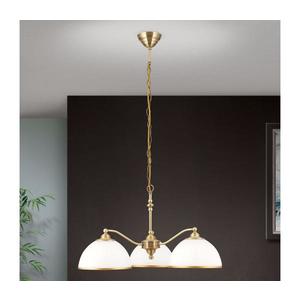 Orion Orion LU 1838/3 - Lustr na řetězu OLD LAMP 3xE27/40W/230V bílá/bronz obraz