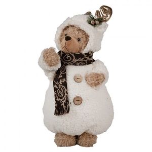 Vánoční dekorace stojící plyšový medvěd v oblečku Teddy Bear - 22*16*40 cm 65619 obraz