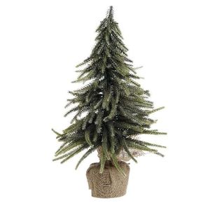 Zeleno-zlatý vánoční borovicový stromek v jutě Fleur Pine Tree - 35 cm 39098100 obraz