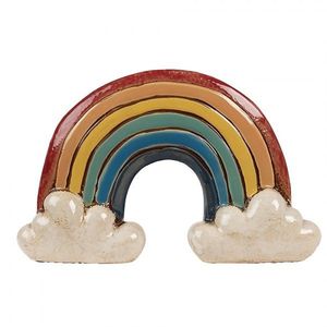 Keramický květináč ve tvaru duhy Rainbow - 26*9*16 cm 6CE1865 obraz