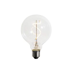 E27 dimbare LED spiraal filament G95 4W 270 lm 2200K obraz