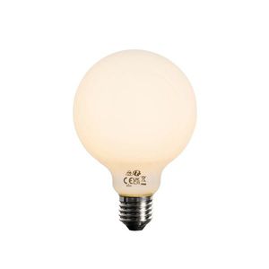 E27 dimbare LED lamp opaal G95 5W 450 lm 2200K obraz