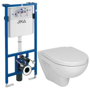 ALCADRAIN předstěnový instalační systém bez tlačítka + WC JIKA LYRA PLUS + SEDÁTKO DURAPLAST H895652 X LY6 obraz