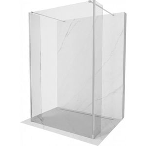 MEXEN/S Kioto Sprchová zástěna WALK-IN volněstojící 90 x 30 x 30 cm, transparent, chrom 800-090-030-222-01-00-030 obraz