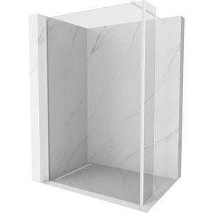 MEXEN/S Kioto Sprchová zástěna WALK-IN 90 x 30 cm, transparent, bílá 800-090-212-20-00-030 obraz