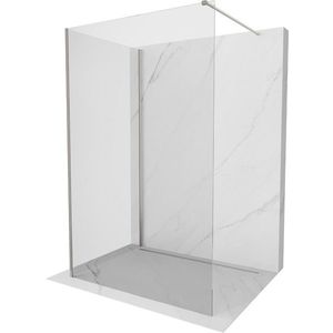 MEXEN/S Kioto Sprchová zástěna WALK-IN 90 x 70 cm, transparent, nikl kartáčovaná 800-090-212-97-00-070 obraz