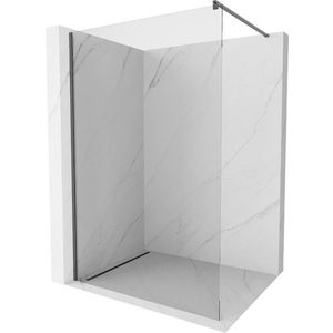 MEXEN/S Kioto Sprchová zástěna WALK-IN 50 x 200, transparent 8 mm, grafit kartáčovaná 800-050-101-66-00 obraz