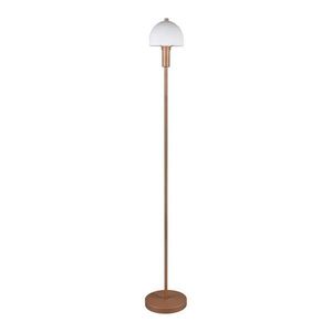 Stojací lampa v bronzové barvě se skleněným stínidlem (výška 120 cm) Glenn – Trio obraz