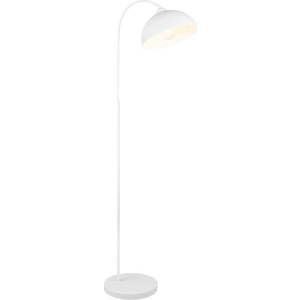 Bílá stojací lampa s kovovým stínidlem (výška 170 cm) Sierra – Trio obraz