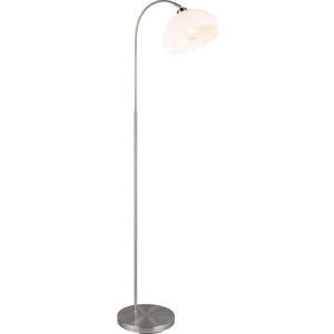 Stojací lampa ve stříbrné barvě s kovovým stínidlem (výška 170 cm) Sierra – Trio obraz