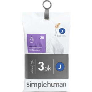 Pytle na odpadky 60 ks 45 l J - simplehuman obraz