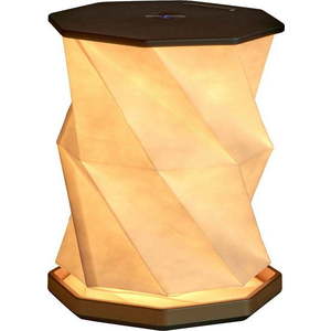 Černá LED stolní lampa (výška 18 cm) Twist Hexagon – Gingko obraz