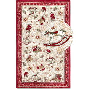 Červený koberec s vánočním motivem s příměsí bavlny 50x80 cm Toy's Delight Red Christmas – Villeroy&Boch obraz