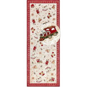 Červený běhoun s vánočním motivem s příměsí bavlny 80x200 cm Toy's Delight Red Christmas – Villeroy&Boch obraz