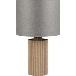 Šedo-béžová stolní lampa (výška 28 cm) Canio – Trio obraz