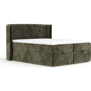 Tmavě zelená boxspring postel s úložným prostorem 180x200 cm Passion – Maison de Rêve obraz