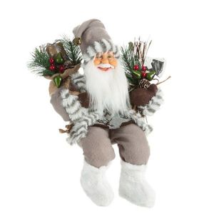 ArtFir Vánoční dekorace SANTA CLAUS 78D | bílá/stříbrná 27 x 16 x 40 cm obraz