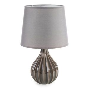 ArtFir Stolní lampa ALFA 01 | šedá/béžová 27 x 31 cm obraz