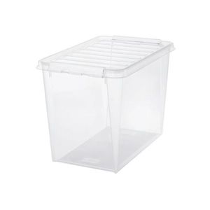 SmartStore Úložný box s bílými klipy Classic, 61 l obraz